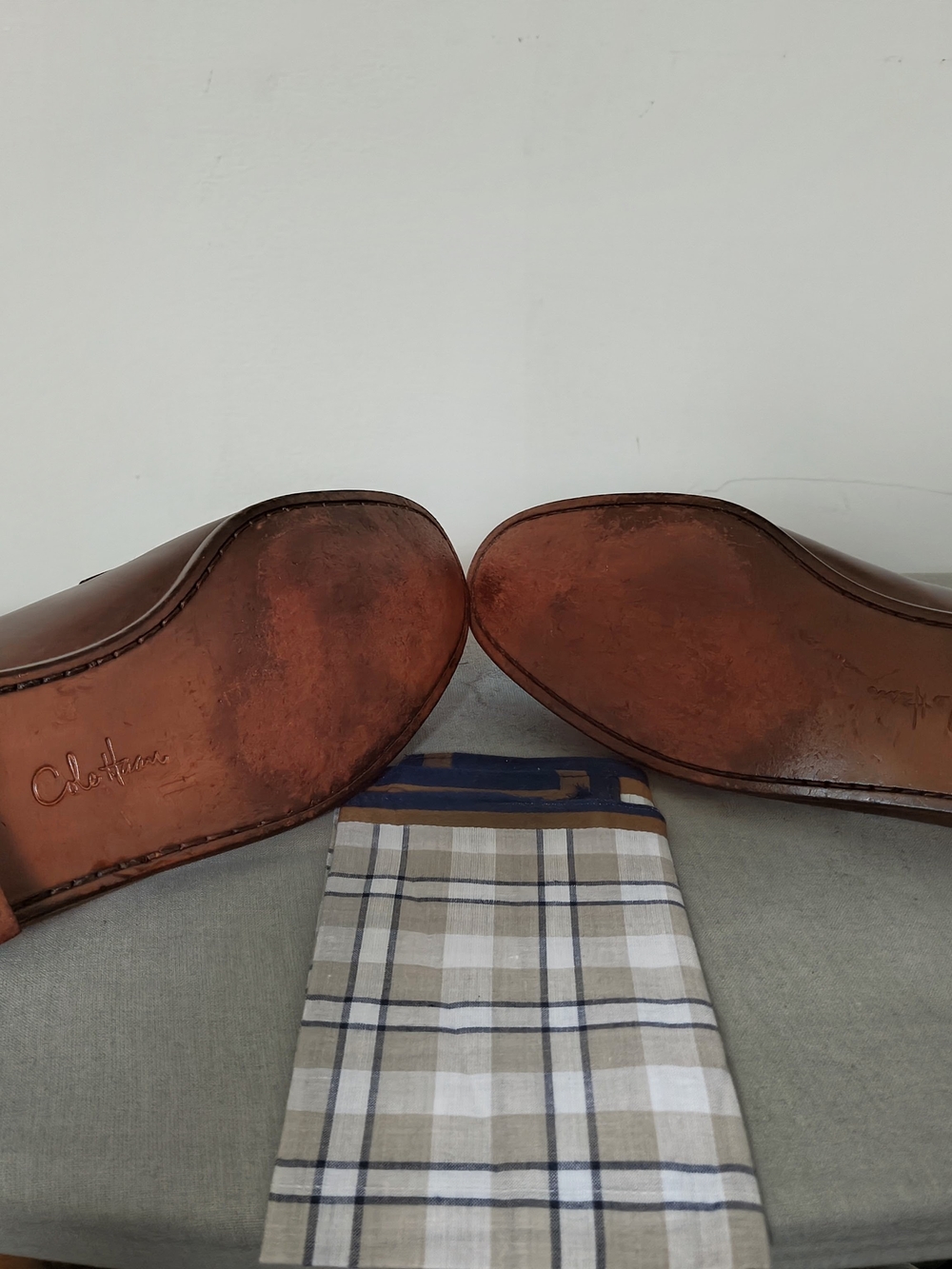 Cole-Haan Men's Brown Leather Horsebit Handcrafted Loafers - Picture 8 of 8